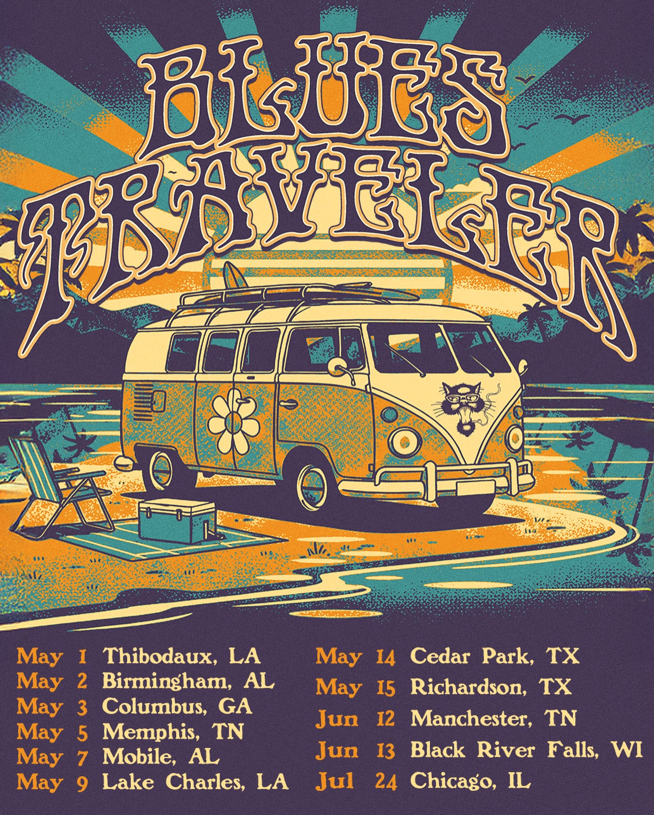 Blues Traveler Tour Poster 2026